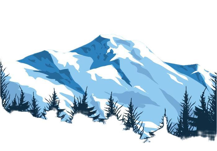 Ice Mountain with tree